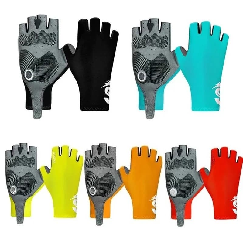 Guanti da equitazione mezze dita Guanti da bicicletta antiscivolo Guanti da corsa fitness indoor Assorbimento del sudore traspirante per uomini e donne