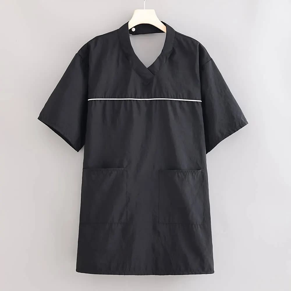 Summer Waterproof Apron Short Sleeve Smock Pet Grooming Clothing Anti Hair Anti-static Work Clothes Hair Salon Barber Uniforms