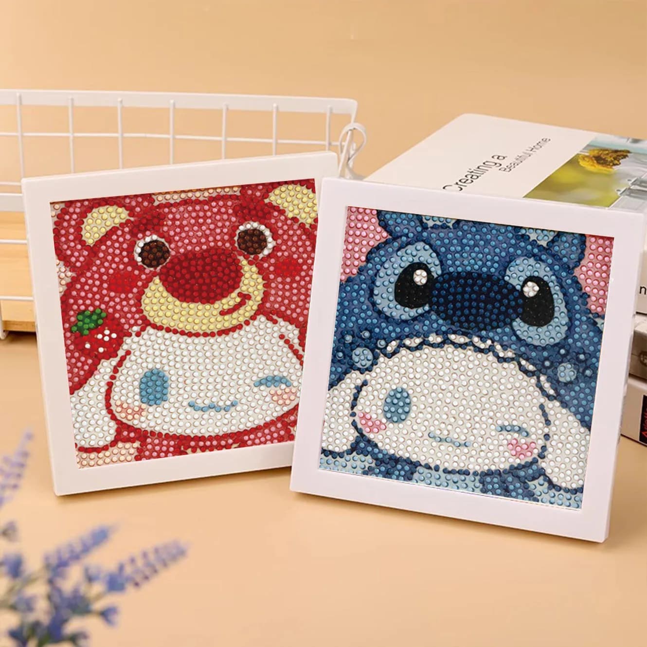 Kit di Pittura Decorativa con Cristalli Keeppley&Sanrio, Ricamo a Punto Croce 5D Fai-da-Te, Regalo di Compleanno Kawaii Yuguigou Fatto a Mano