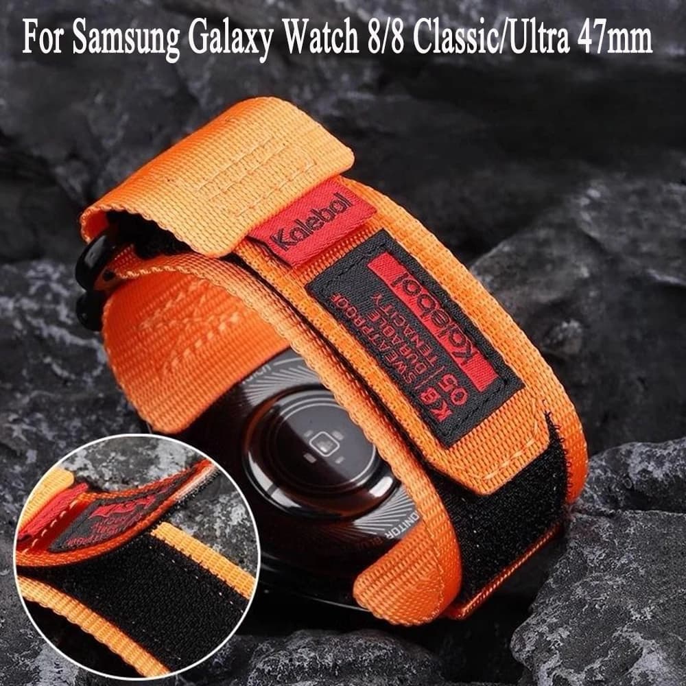 Cinturino in nylon per Samsung Galaxy Watch 8/8 Classic 40/44/46mm Cinturino per Galaxy Watch Ultra (2025) Bracciale sportivo da 47 mm