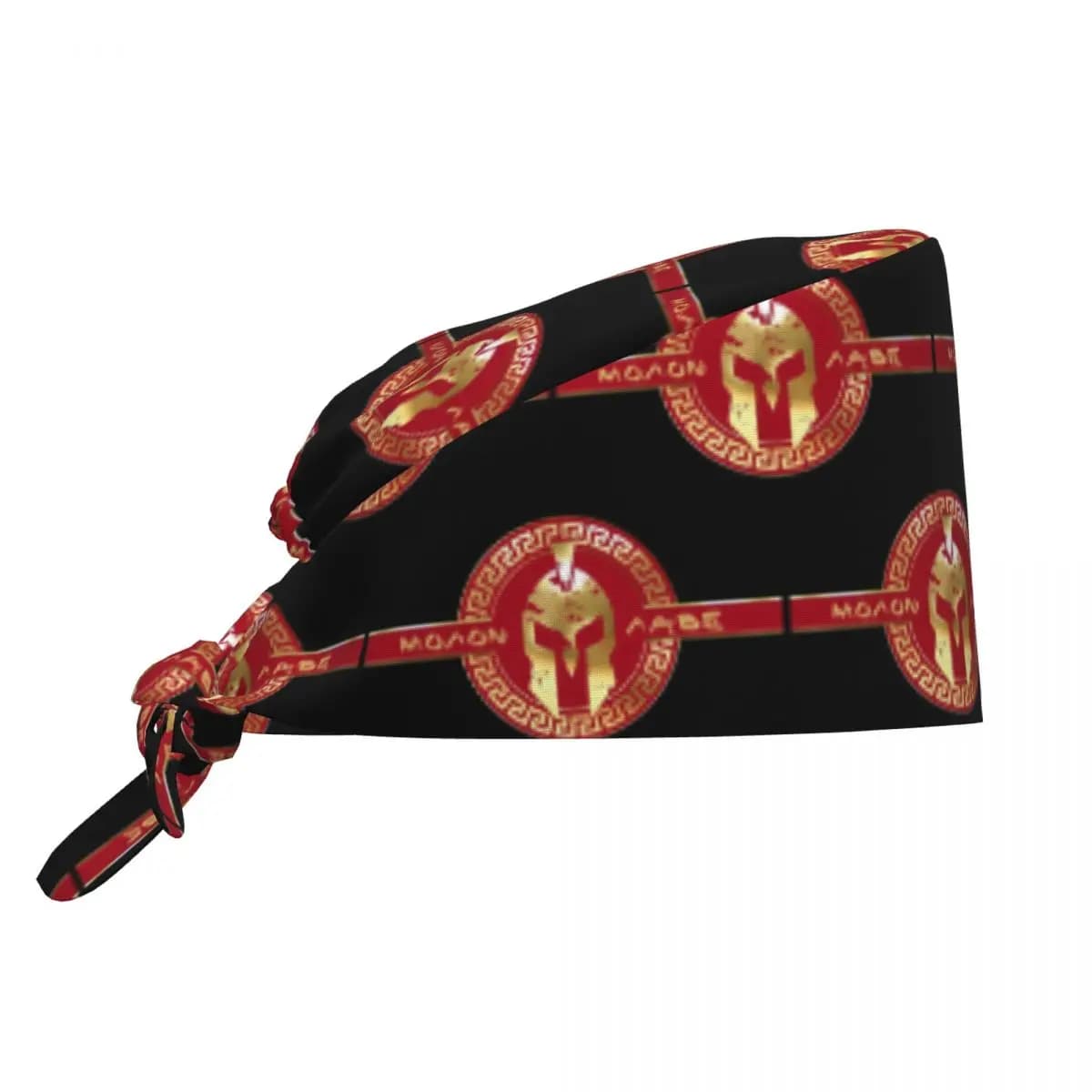 Cappello Chirurgico con Logo del Casco Spartano, Berretto da Lavoro per Medici, Cappello Unisex Regolabile per Infermieri e Dentisti