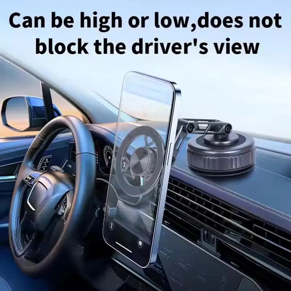 Pieghevole 360 ° Braccio meccanico rotante Supporto per telefono per auto Accessori di navigazione Vuoto Supporto magnetico universale per telefono per auto Sta Q6L1