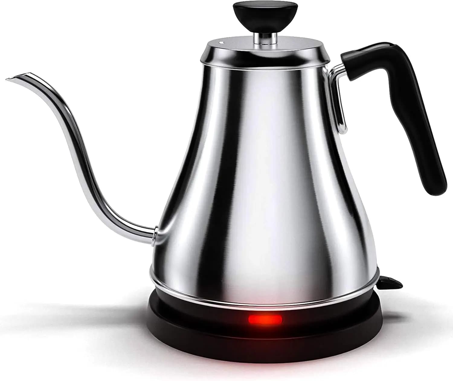 Bollitore Elettrico a Collo d'Oca, 0,8L, 120V, Teiera in Acciaio Inox per Riscaldare Caffè e Tè