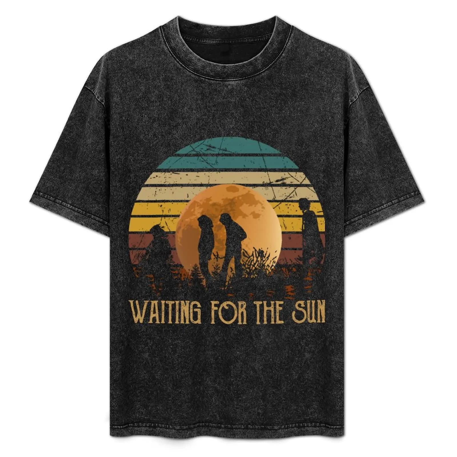 T-shirt The Doors Rock Band Waiting For The Sun a maniche corte resistente agli odori