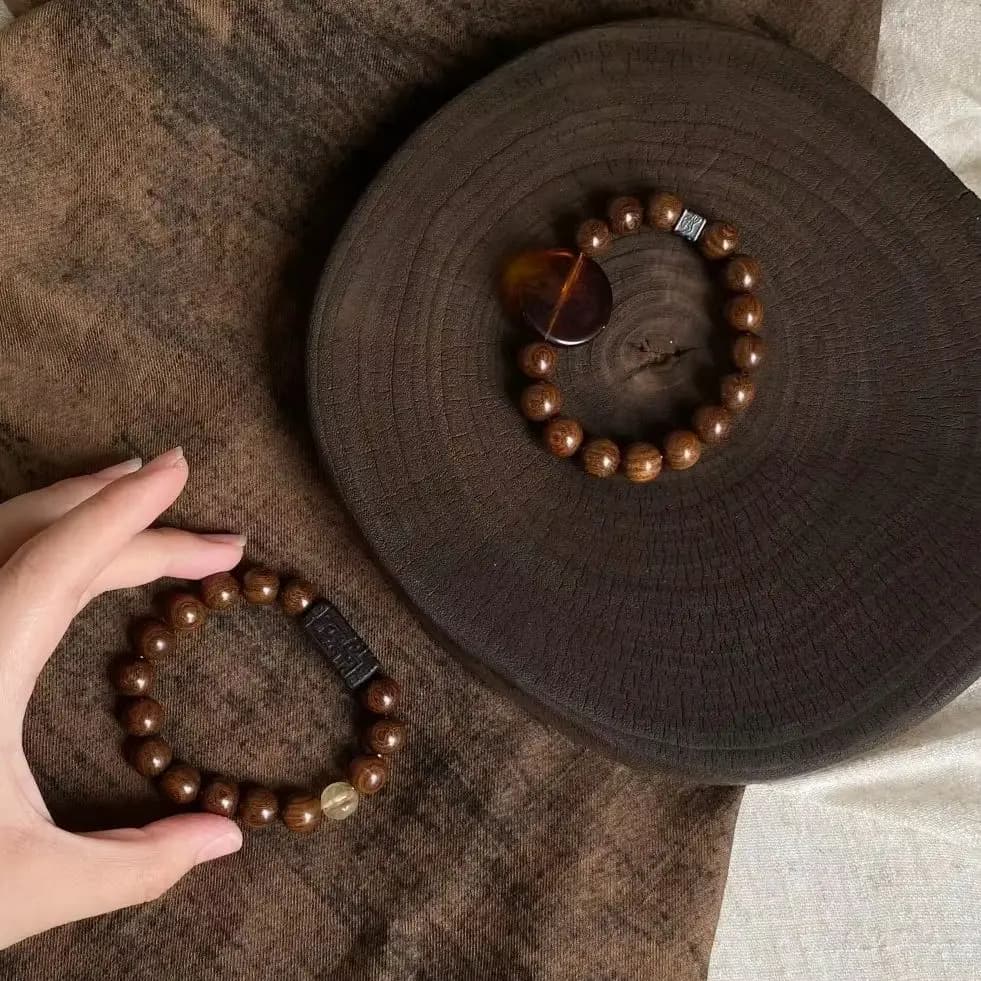 Fashionally Original New Chinese-style Sandalwood Bracelet Gentle Style Jewelry Gift for Fathers Day