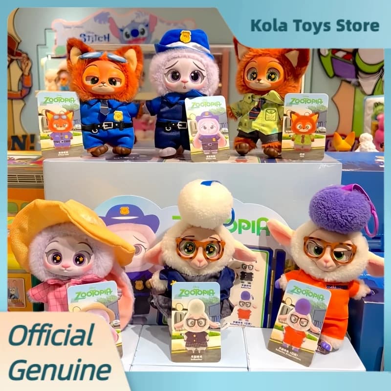 Nuovo genuino Zootopia serie di vinile scatola cieca simpatico personaggio dei cartoni animati vinile peluche borsa ciondolo bambola giocattolo scatola misteriosa giocattoli alla moda regalo