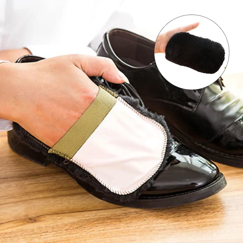 1pc scarpe lucidatura guanto multifunzionale scarpa in pelle lucidatura panno per pulizia morbido peluche scarpa lucentezza panno spazzola per asciugamani portatile
