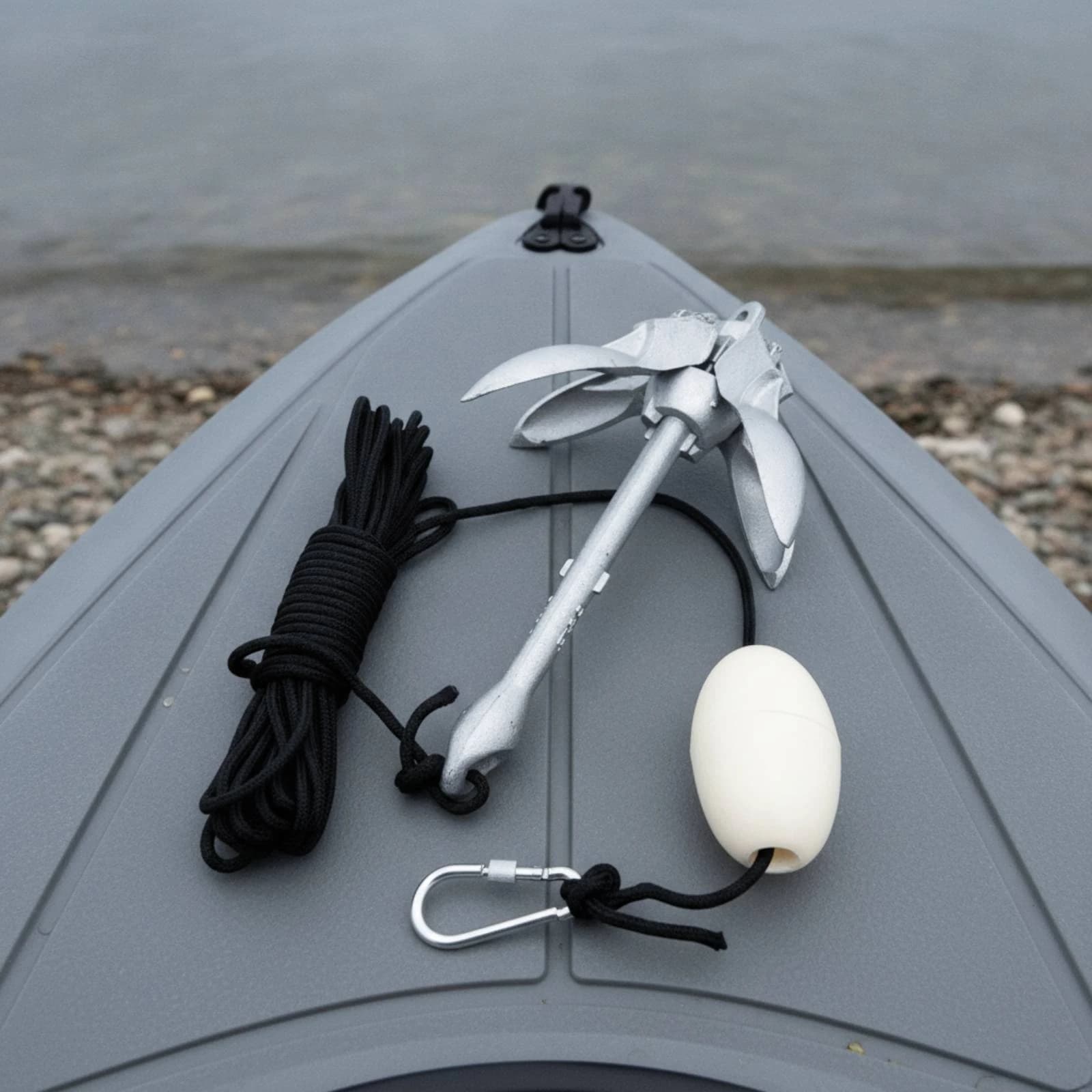 Boat Anchor Kit with Buoy Heavy Duty Kajakanker Mit Boje Anchor Kit with Rope Klappbar Kajakanker Mit Seil Korrosionsbeständig