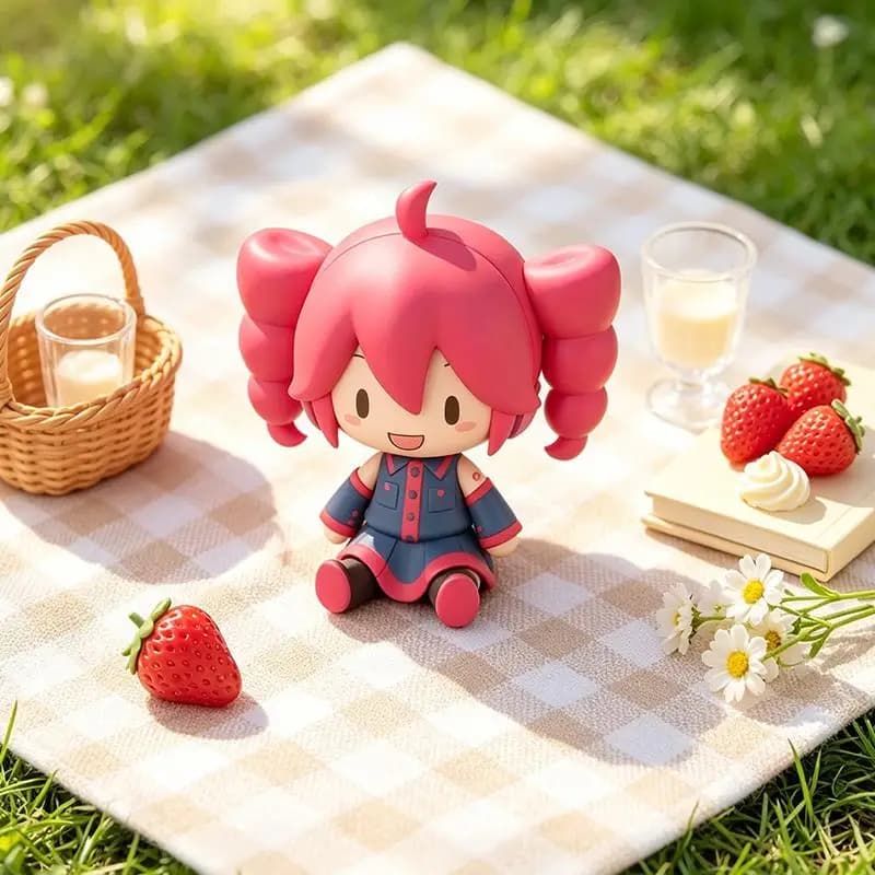 Kawaii Girl Table ornament Kasane Teto Anime Figure Fashion Figure PVC Collection Model Christmas Gift