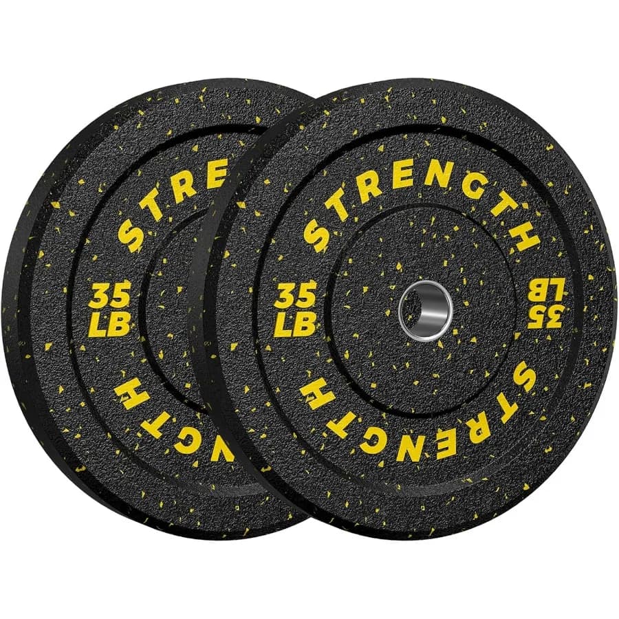 Set of 2 Inch Rubber Plates for Balance Sheets, for Strength Training in Home Gym, from 20-260 pounds, Multiple Options