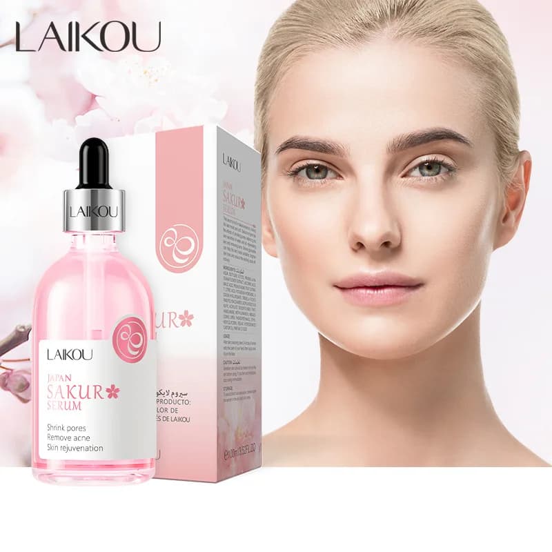 100ml LAIKOU Sakura Siero Face Vitamin C Hydrating Shaking Shaking Siero Face Beauty Skin Care Products