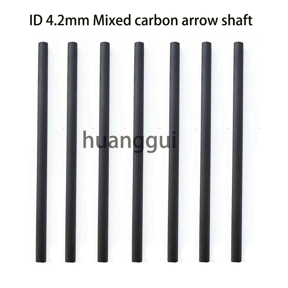 36 pezzi di aste per frecce in carbonio misto da 4,2 mm ID, 5,7 pollici, OD 6 mm, accessori per caccia, tiro e sport all'aperto.