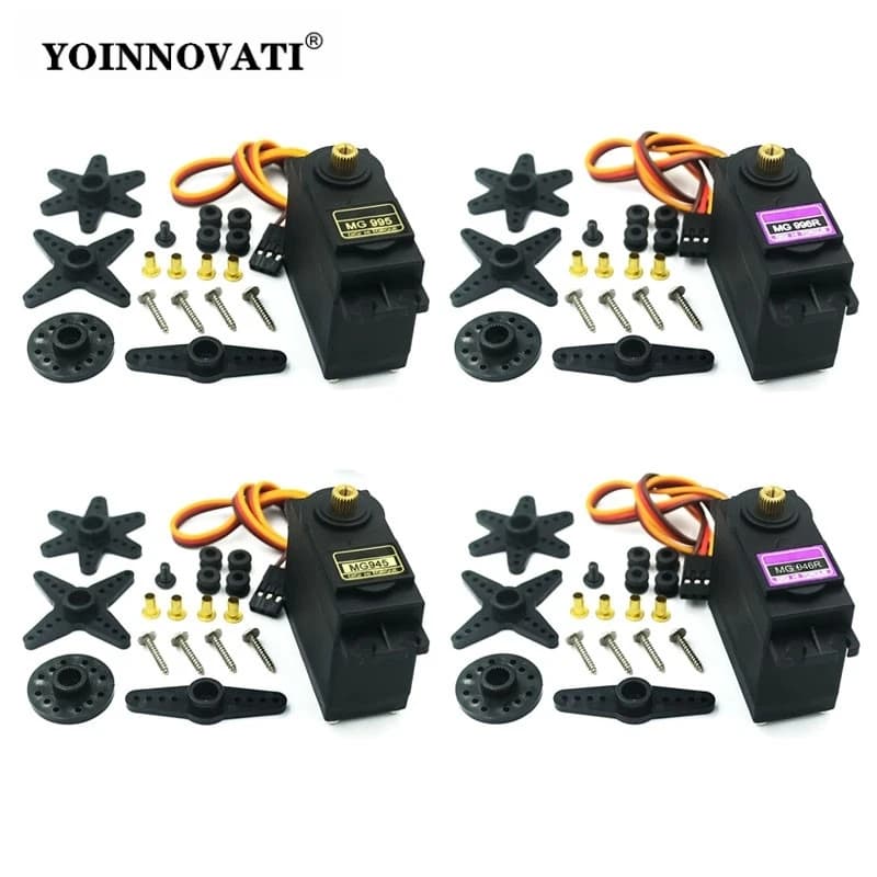 High Torque MG996R 4.8-6.0V Digital Servo with Metal Gear for Futaba JR 1/8 1/10 RC Car Helicopter Robot Boat Arduino UNO DIY