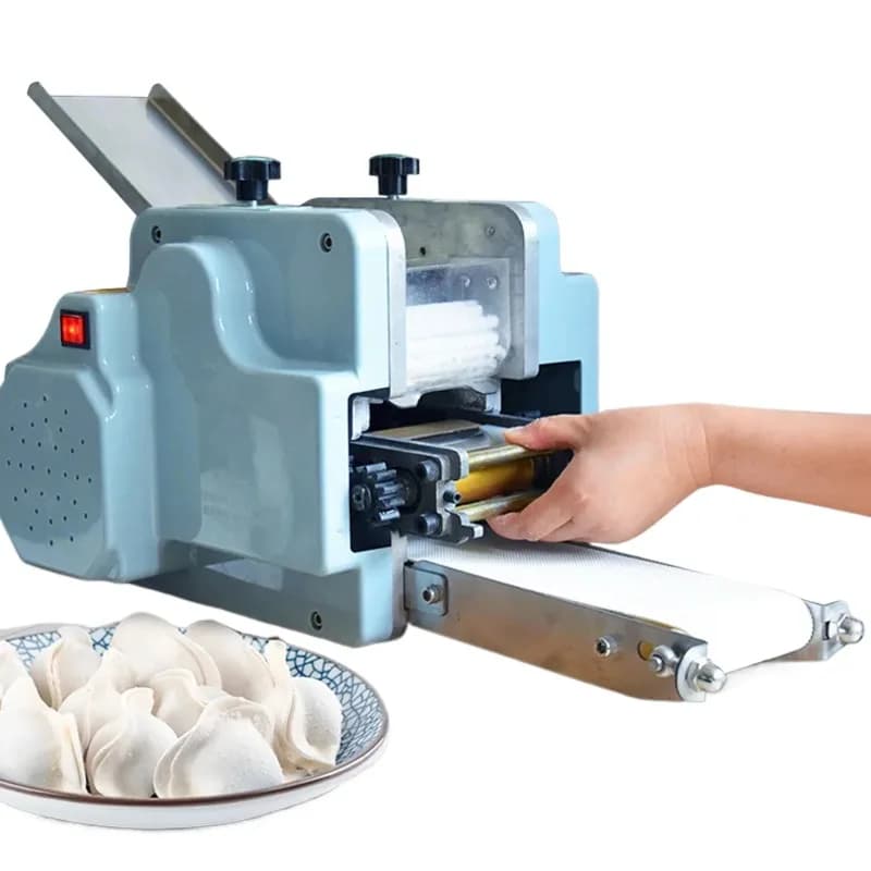 Electric Dumpling wrapper machine 220v Round square wonton Skin Maker rolling press Pasta Slicer Moulding Tool commercial