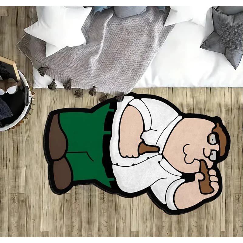 Tappeto con personaggi dei cartoni animati VIKAMA, morbido, accogliente e fonoassorbente, zerbino per ingresso, tappeto per camera da letto, tappeto per comodino, decorazione per la casa