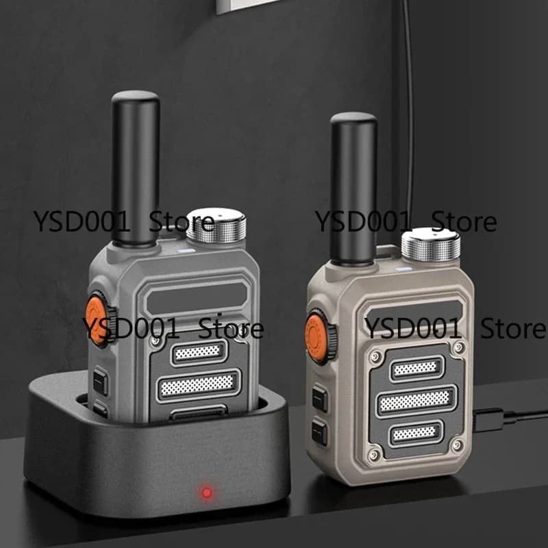 Mini walkie-talkie UHF G63 | Crittografia 400-480 MHz | Radio portatile USB-C