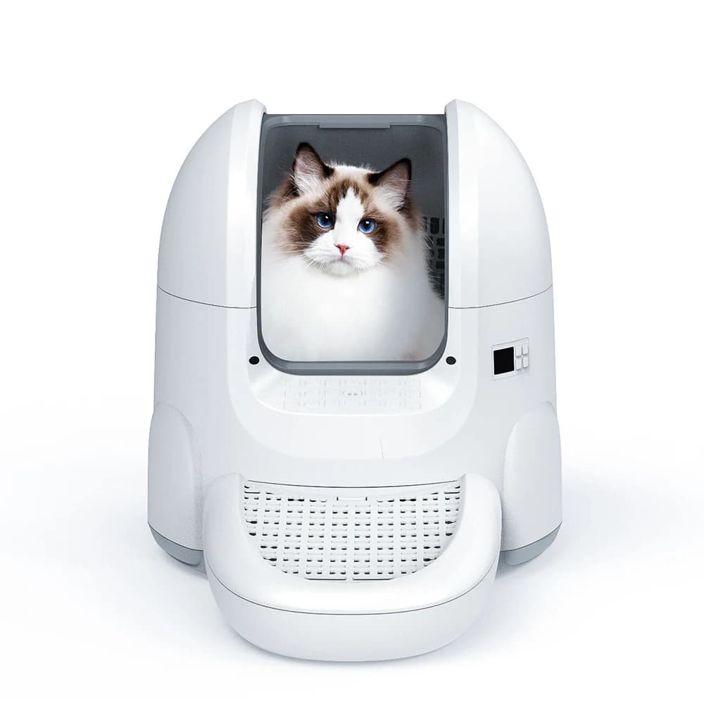 Lettiera elettronica per gatti per animali domestici Vassoio per gatti semichiuso autopulente automatico Petfessor Toilette per animali Controllo APP intelligente