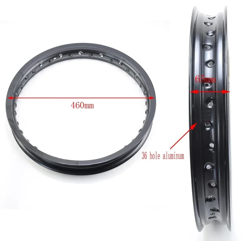 Alloy Aluminum 17 Inch 1.85*17 Wheel Rim 36 Spokes For Motocross Off-road Motorcycle Accessories BSE KAYO Dirt Pit Bike Spare WM
