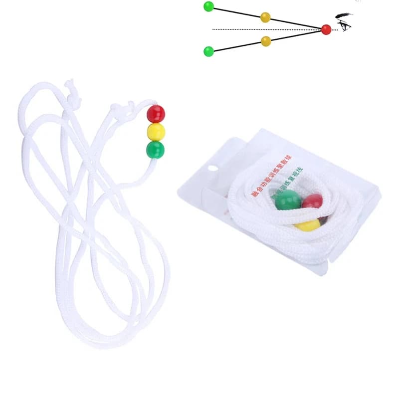 1 Set Strumento per l'insufficienza della convergenza della vista della stringa del diametro di formazione dei bambini Strumenti per la cura degli occhi Nuovo