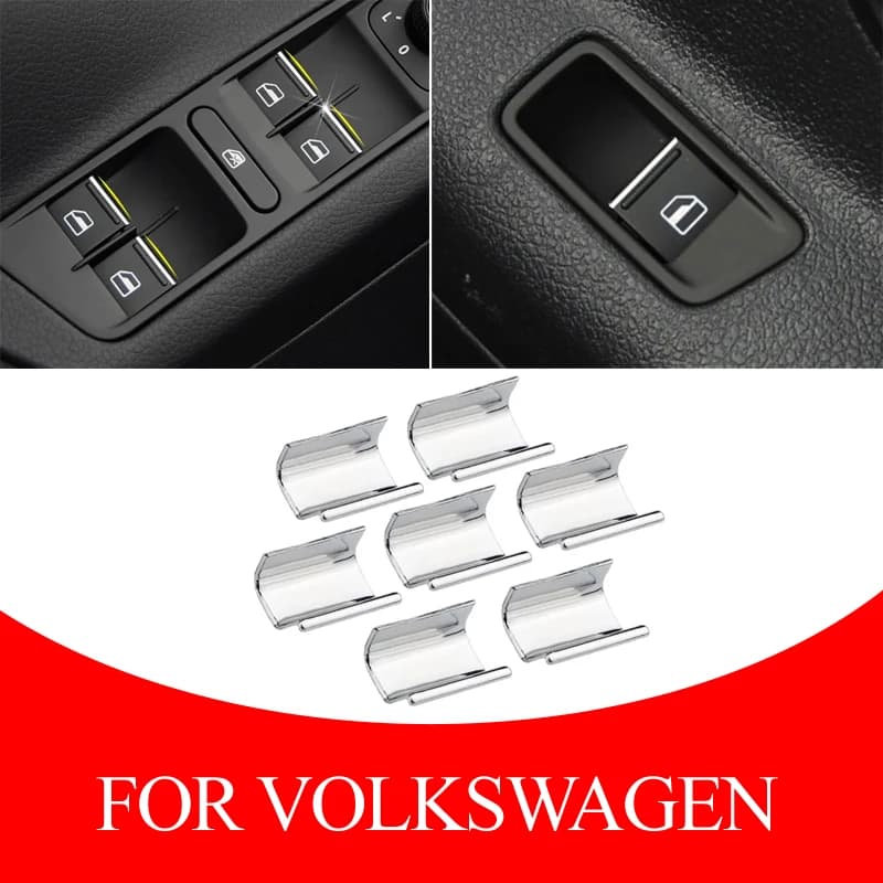 Per Volkswagen VW Golf 7 MK7 7.5 2013 - 2019 per Tiguan MK2 2017-2022 alzacristalli pulsante interruttore manopola copertura Trim