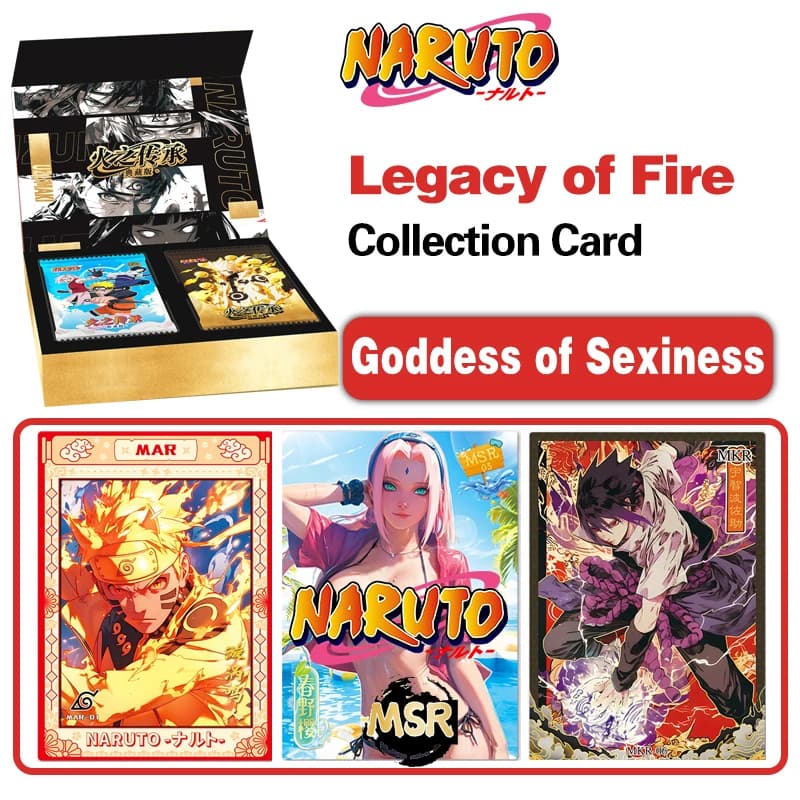 Nuova Edizione 2026 Carte Naruto: L'Eredità della Dea del Fuoco della Seduzione - Carte Rare da Collezione Anime, Gioco, Giocattolo per Bambini, Regalo di Natale