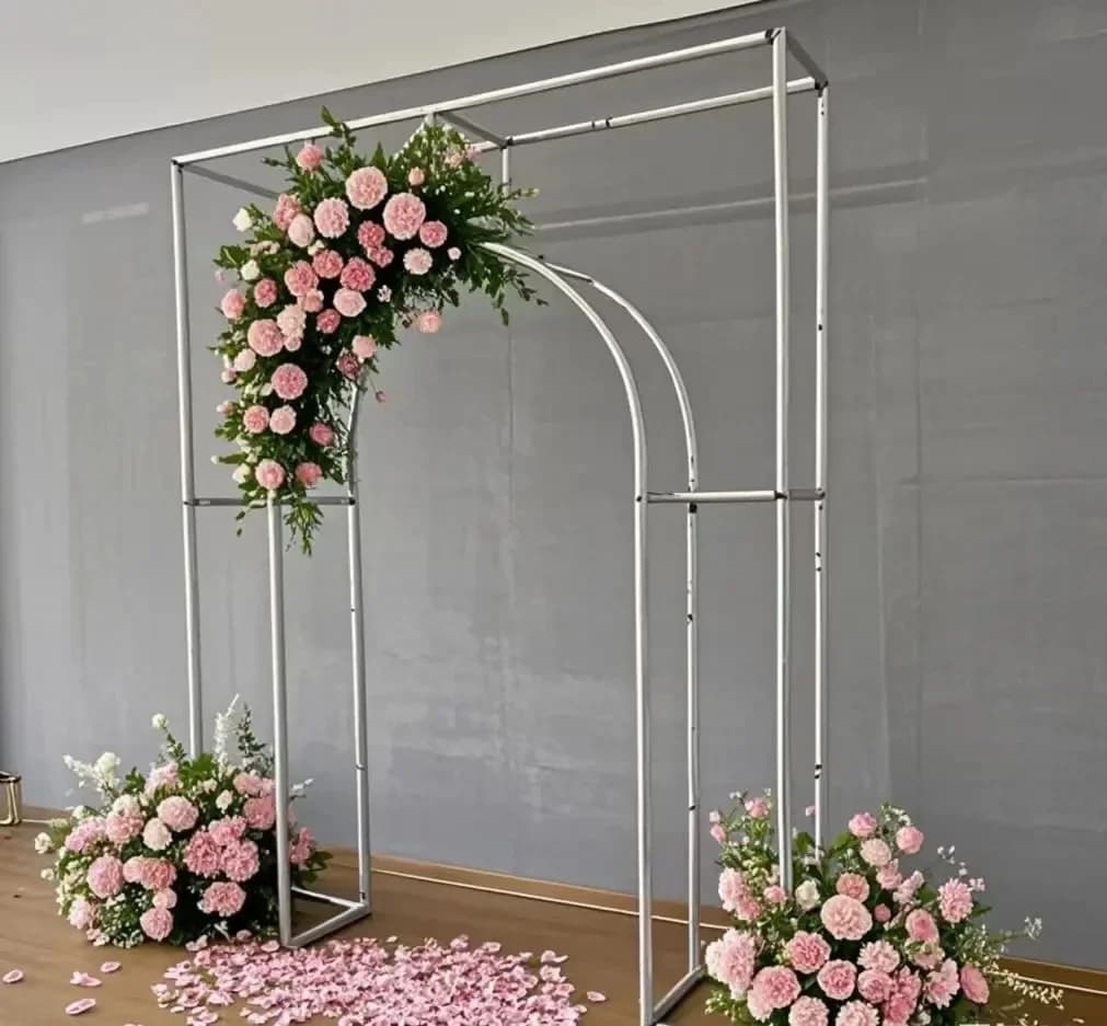 3D open arch door support with cover: ideal background for parties and events, essential photo booth