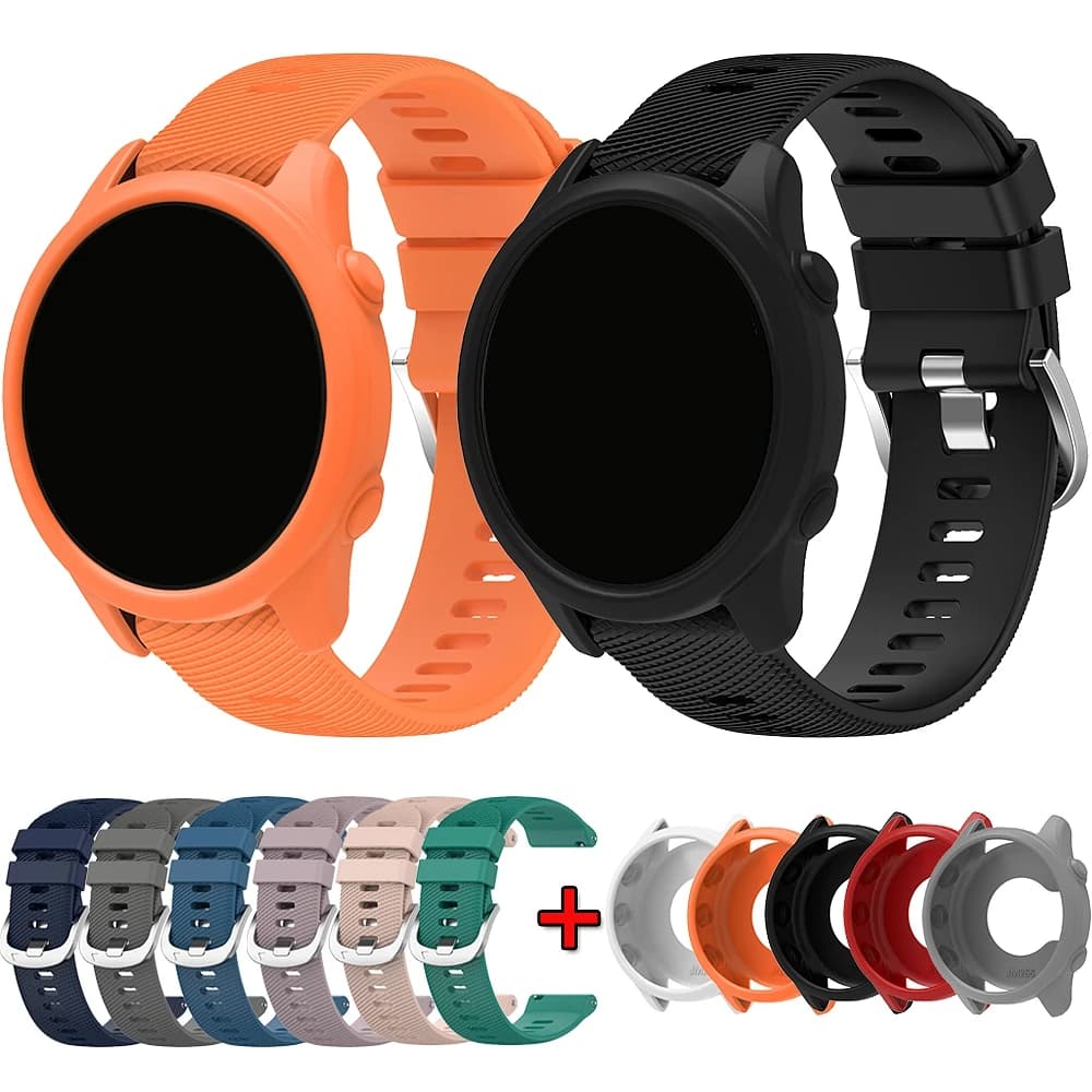 Cinturino in silicone + custodie per Garmin Forerunner 255/265 cinturino SmartWatch braccialetto sportivo per Forerunner255/265 Band