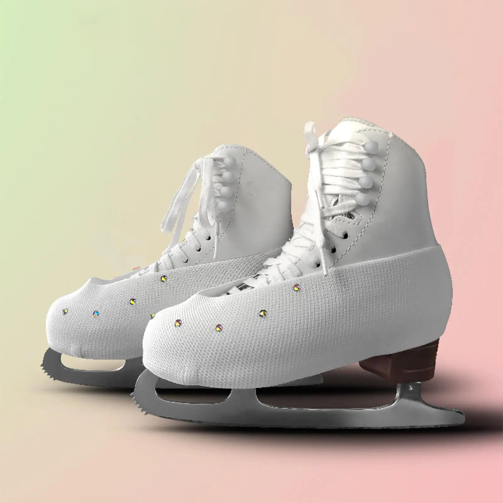 Artistic Skating Boot Covers Scratch Resistant Spandex Shoe Protector for Kids Adults Roller Ice Skates