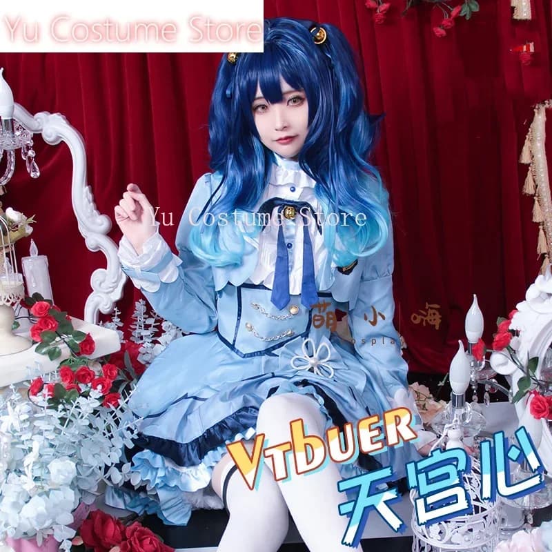 Yu Vtuber Amamiya Kokoro Donne Subdue Vestito Costume Cosplay Cos Gioco Anime Uniforme Del Partito Hallowen Gioca Ruolo Vestiti Abbigliamento
