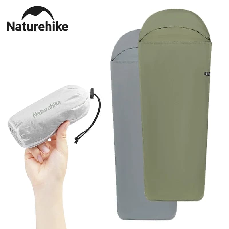 Naturehike Fodera per sacco a pelo da campeggio Fodera per sacco a pelo singola Fodera per sacco a pelo per mummia Fodera per sacco a pelo portatile ultraleggera