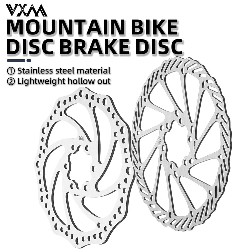 VXM Bicicletta G3CS/SH1 Rotore del freno a disco 160mm MTB Bici Pastiglie freno idrauliche Rotori galleggianti Parti freno ciclismo in acciaio inossidabile