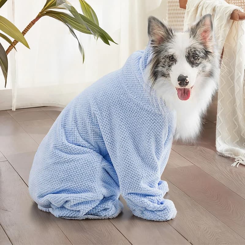 Asciugamano da bagno assorbente speciale per cani e gatti, lavabile e riutilizzabile, telo asciugante per animali domestici, accappatoio a copertura totale, accessorio morbido ad asciugatura rapida per animali domestici