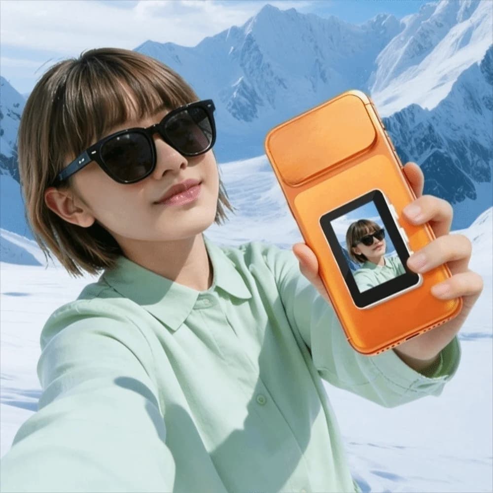 Wireless Selfie Screen Magnetic Mount Portable Rear Camera Screen 1.8-Inch Mini Smartphone Selfie Screen Live Monitor