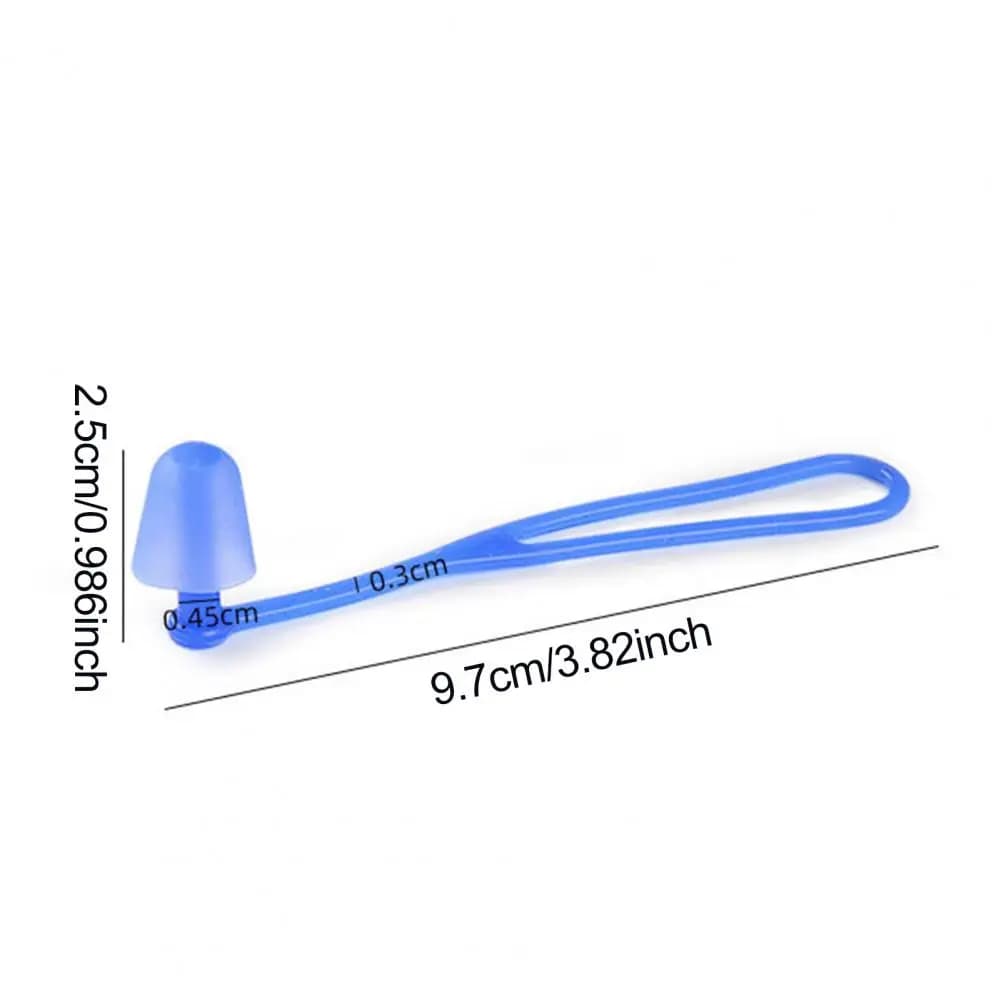 10 cm silicone swimming ear plugs with cable Ear plugs with anti-smarriage cord Attach to swim glasses for diving Water sports