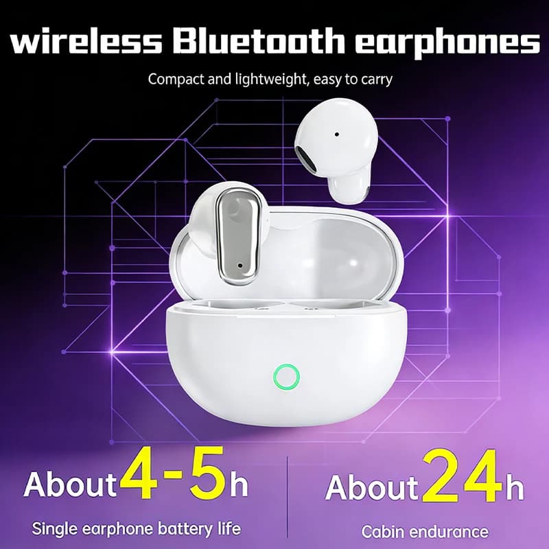 Cuffie wireless MINI530 Design ergonomico, batteria a lunga durata, riduzione del rumore stereo, mini cuffie Bluetooth per l'uso durante il sonno
