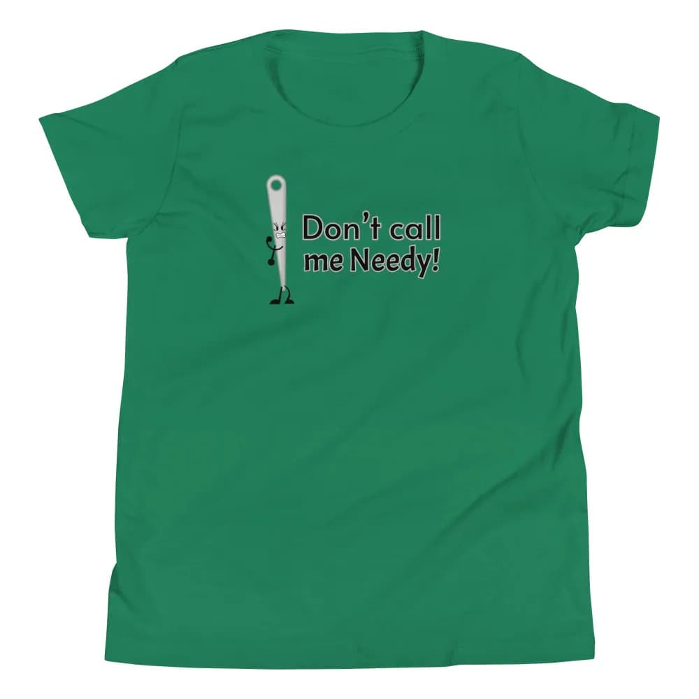 Maglietta BFDI Battle For Dream Island Needle Youth Blu, Verde, Rosa, Rosso, Bianco