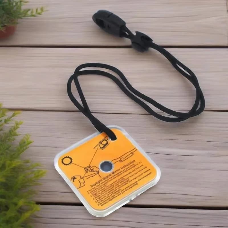 1/2pcs Outdoor Survival Reflective Signal Mirror for Hiking Camping Emergency Practical Daylight Reflective Tool