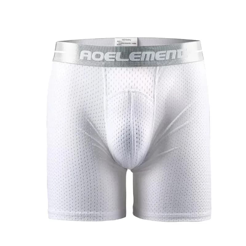 Boxer da Uomo Plus Size in Seta Ghiaccio Extra Lunghi Anti-Usura per Sport