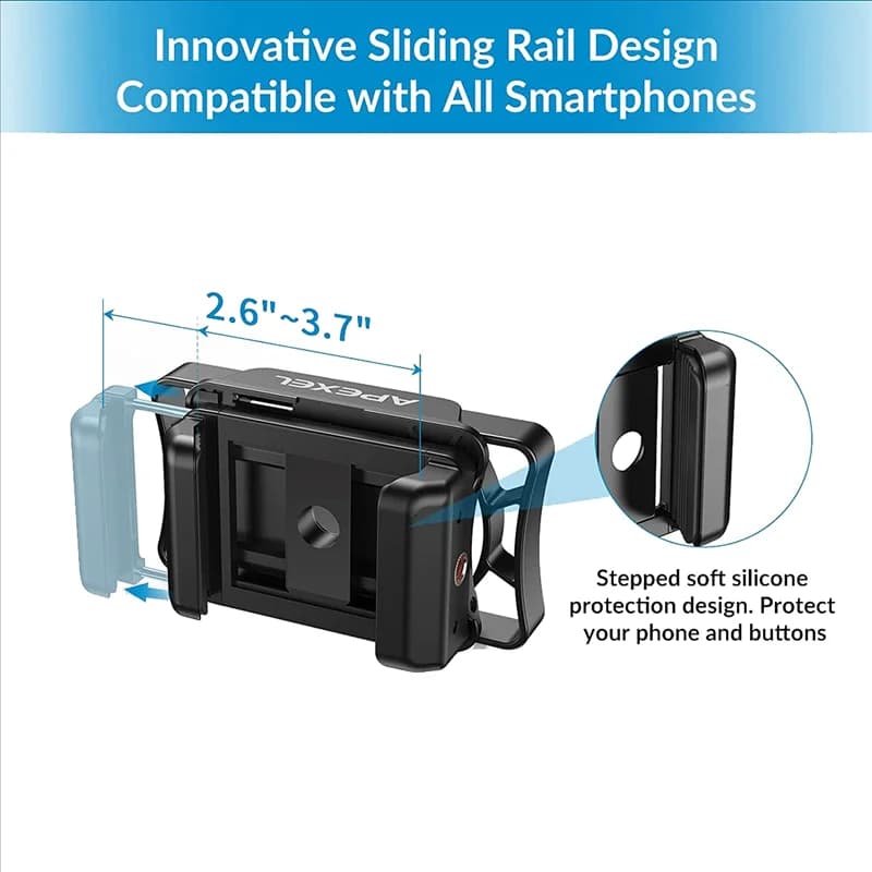 A108T- Adattatore telefonico per telescopio, adattatore universale per telescopio per smartphone per telescopio, monoculare, binoculare, microscopio
