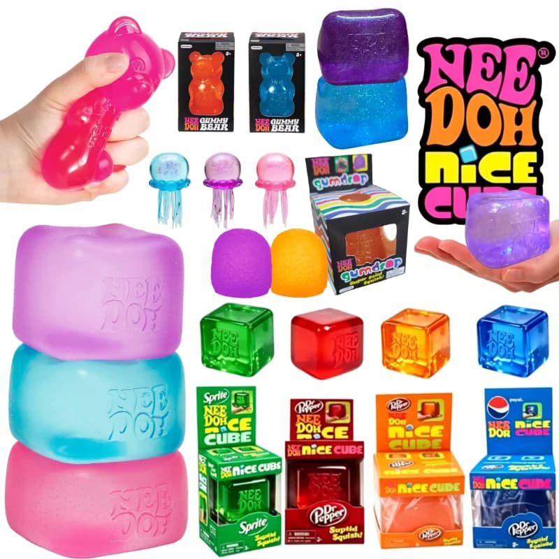 Schylling Nice Cube Series & Caramelle Maltose & Meduse & Orsetti Maltose Blind Box Fidget Cube per Adulti Divertenti Regali Morbidi Antistress