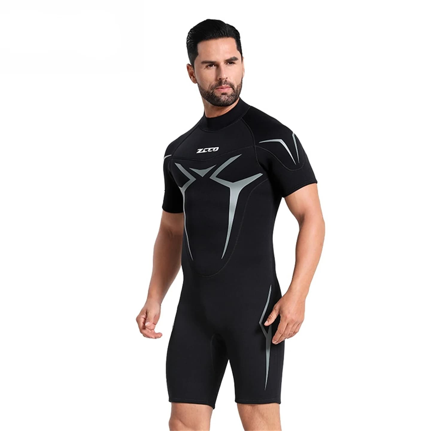 Men's Short Sleeved Diver Mute Women's Full Sun Resistant Snorkeling Underwater Fishing Surf Thermal Bathing Costume