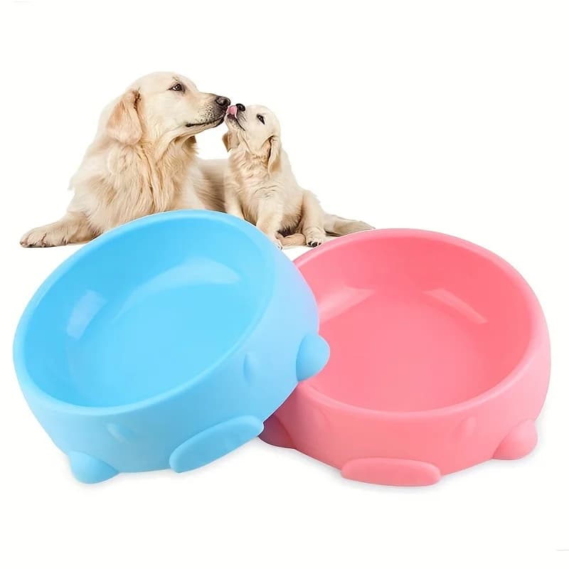 Candy Color Plastic Dog Bowls Multi-Purpose Cute Pet Feeder Cat Water Bowl Puppy Food Supplies