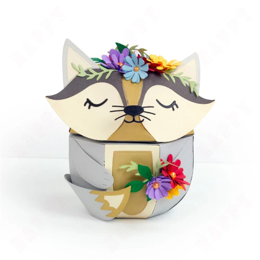 Forest Friends Gift Box Die Set Collection Metal Cutting Dies for DIY Cut Die Scrapbooking Album Embossing Paper Card 2025 New