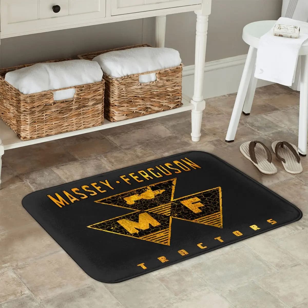 Massey Ferguson Trattore USA Zerbino antiscivolo Tappetino A prova di olio d'acqua Tappeto per ingresso cucina Tappetini per camera da letto di casa