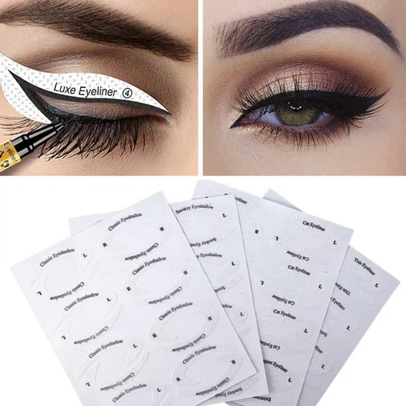 Stencil Eye Makeup Stencil for Eyeliner mold templates tools to model eyebrows eye shadow patterns makeup tools paper