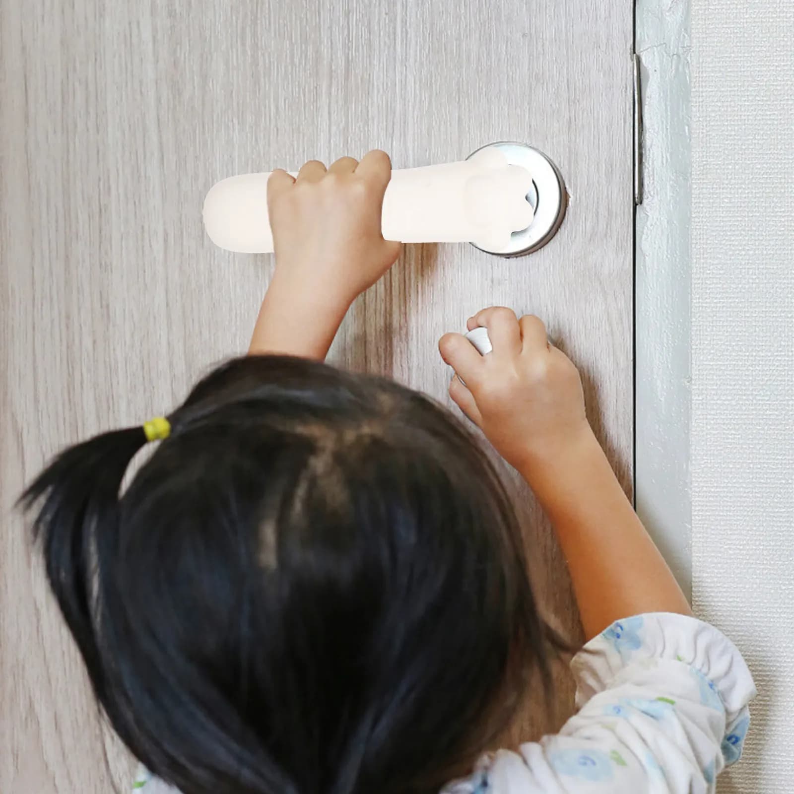 2 Pezzi Coperture Protettive per Maniglie, Protezioni in Silicone Anti-Collisione per Maniglie Domestiche, Manicotti Ammortizzanti per la Sicurezza dei Bambini