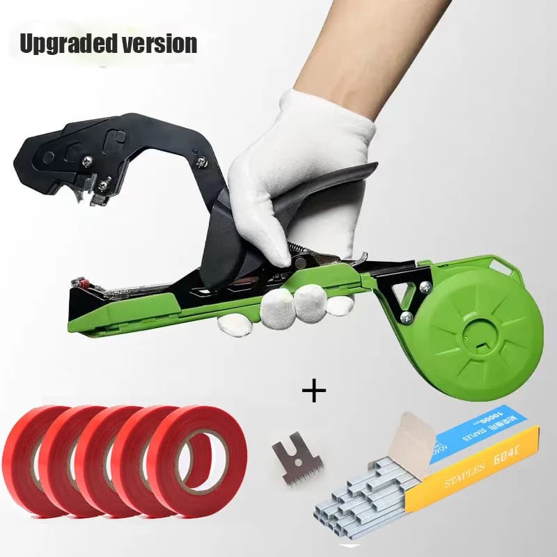 New garden plant binder Tapetool Tapener + 5 rolls of ribbon for vegetables grapes tomato cucumber pepper flower