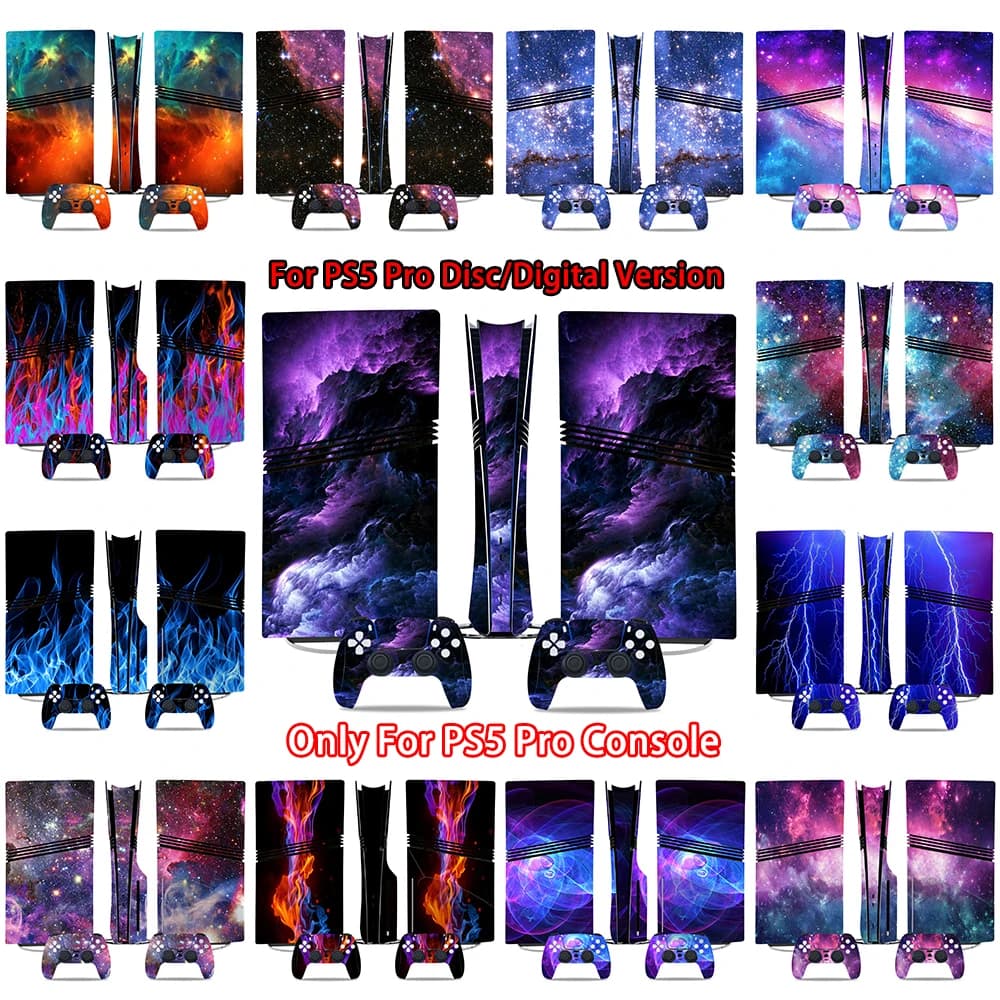 Per Sony PS5 Pro Console adesivo skin disco/versione digitale pellicola protettiva decalcomania antigraffio per PlayStation 5 Pro adesivo