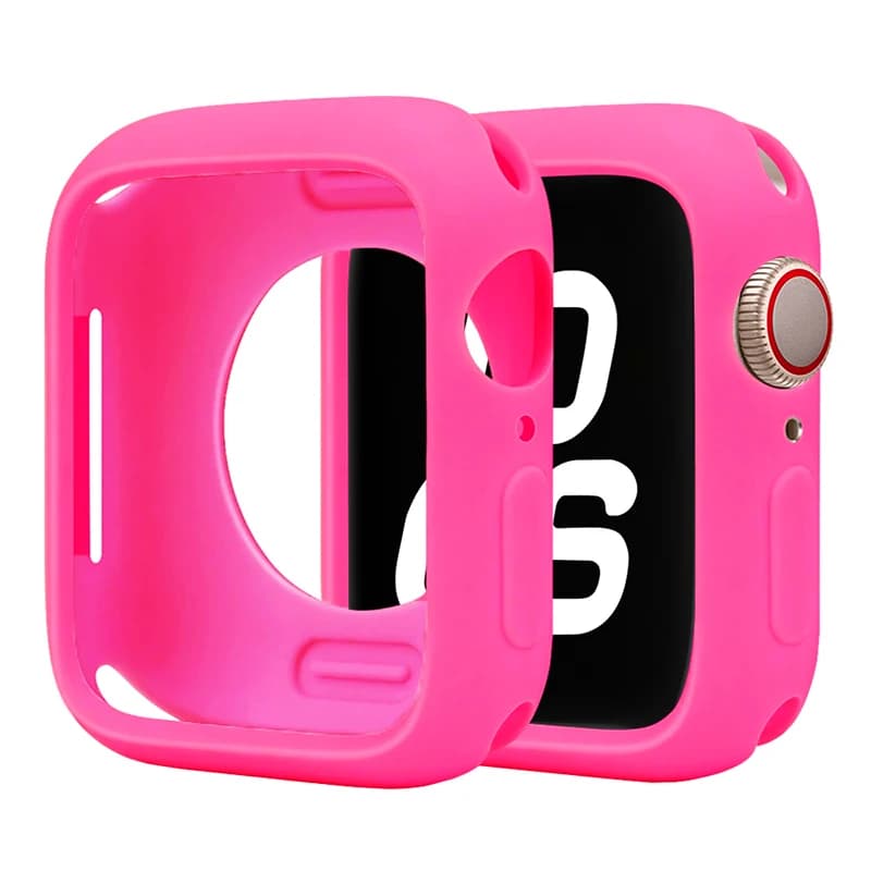 Soft Silicone Case for Apple Watch 11-10 46mm 42/40/44/41/45mm Bumper Protector Cover Iwatch Series 9 8 7 6 5 4 SE 3 Accessories
