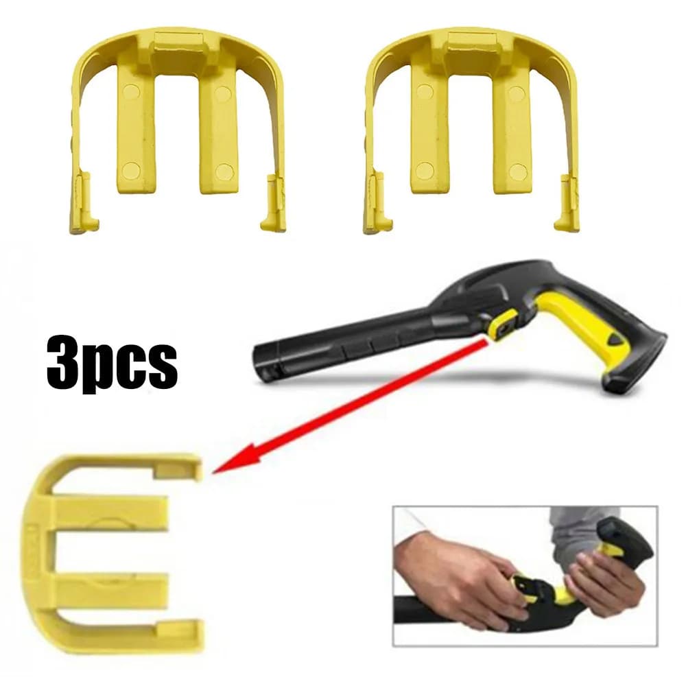 3 pezzi C Clip per Karcher K2 K3 K7 Car Home idropulitrice a pressione Trigger C Clip rondella per auto connettore rapido anello elastico giallo